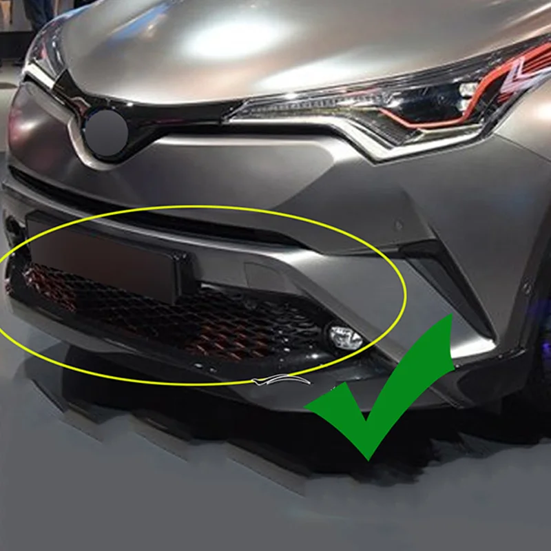 Для Toyota Chr C-Hr 17-18 2 шт. Abs углеродное волокно передний противотуманный светильник крышка лампы