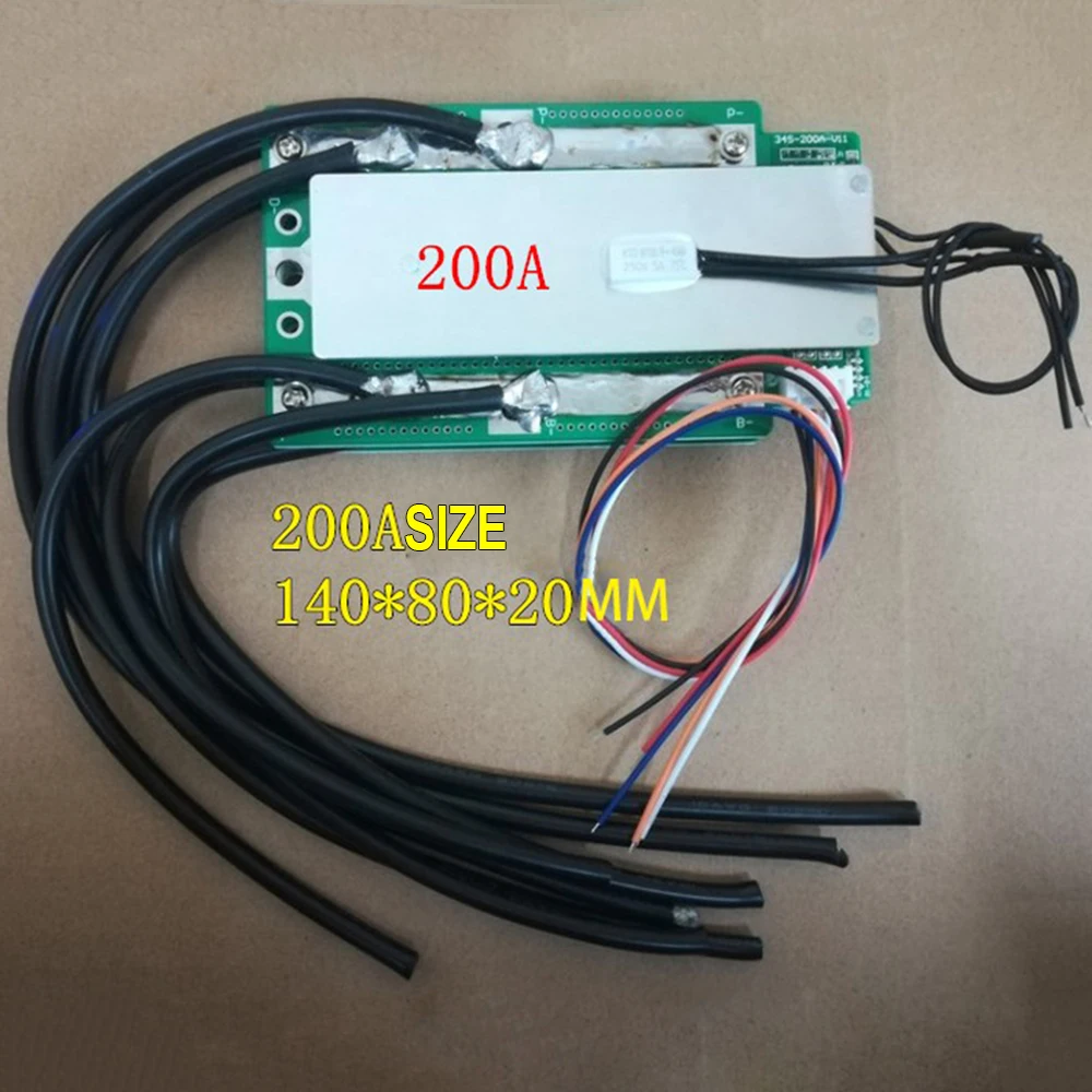4S 100A 200A 300A 3,2 V LifePo4 Защитная плата 12,8 V автомобильный инвертор BMS PCB