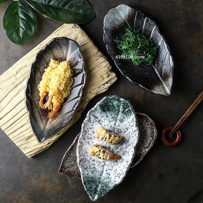 Деревянные палочки в японском стиле теарелка керамическая Творческий прямоугольное блюдо Закуски Блюдо для закусок личность столовая посуда в ретро стиле комплект пластина 1 шт