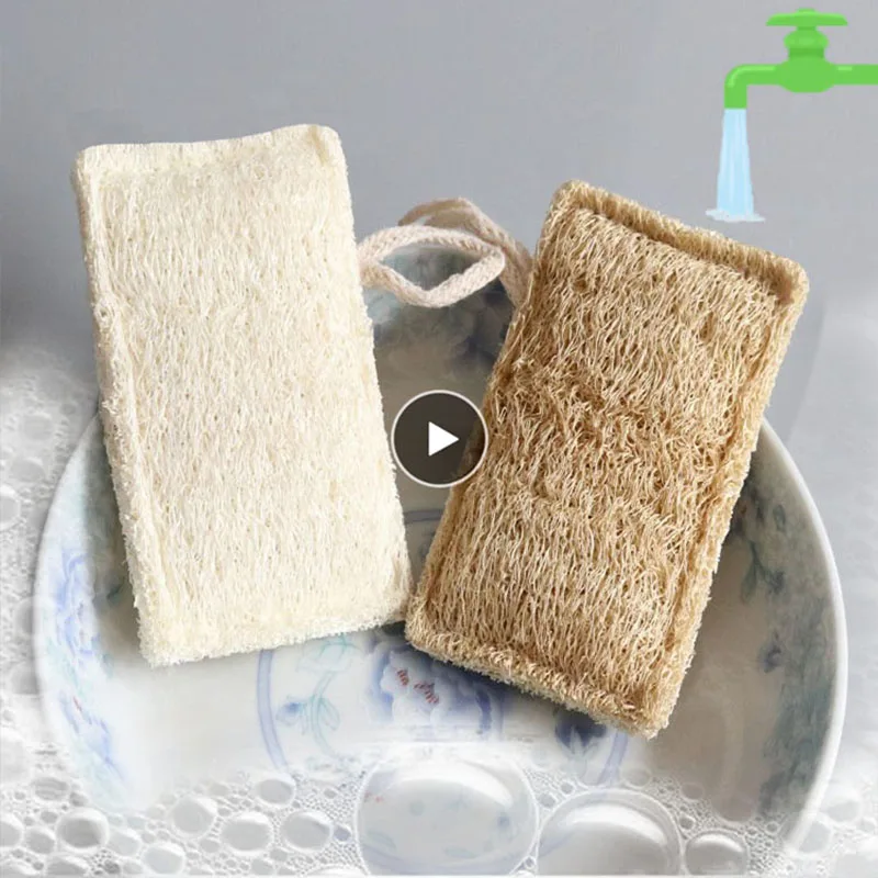 Luffa Sponge Loofah Yarn Dinnerware Dish Towels Dishwashing Fabric Dish Cloth Dish Washing Towel
