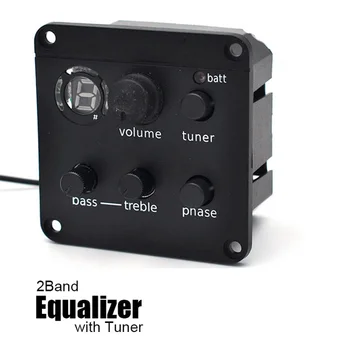

2 Band EQ with Tuner Guitar Pickups For Acoustic Guitar Pickup Preamp