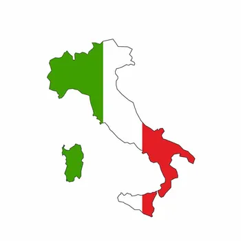 

Dawasaru Italy Map Flag Car Sticker Waterproof Cover Scratch Decal Laptop Trunk Truck Motorcycle Auto Decoration PVC,12cm*10cm