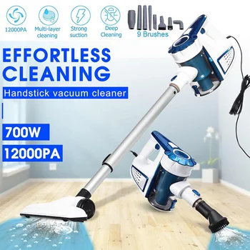 

12000PA Suction 700W 220V Wired Handheld 9 in 1 Home Charging Vacuum Cleaner Cyclone Filter Carpet Sweep Dust removing mites