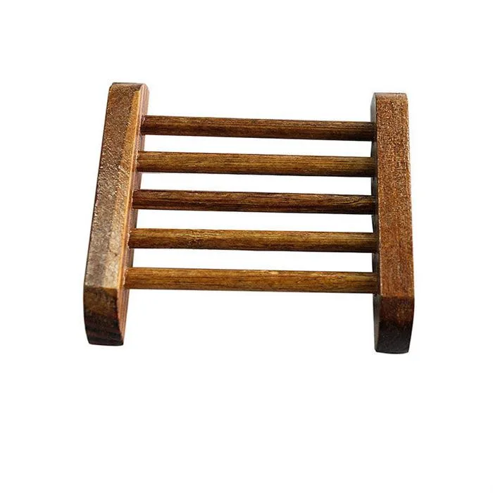 Natural Carbide Wood Soap Dish Wooden Soap Container Travel Wood Box Shower Plate Bathroom Holder