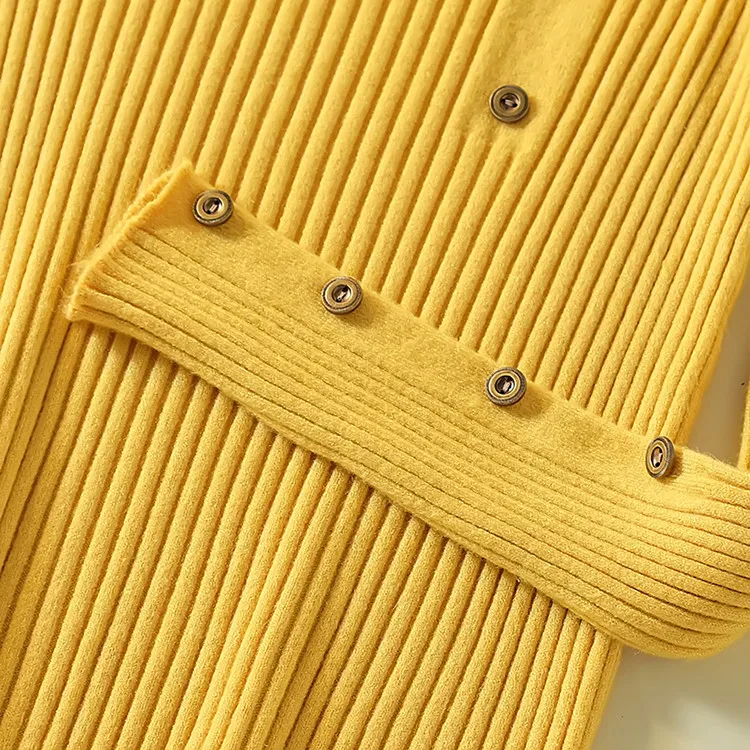 Fashion Turtleneck Sweater Women Long Sleeve Button Decoration Slim Women Pullover Sweater 2019 Autumn Winter Female Jumpers (25)