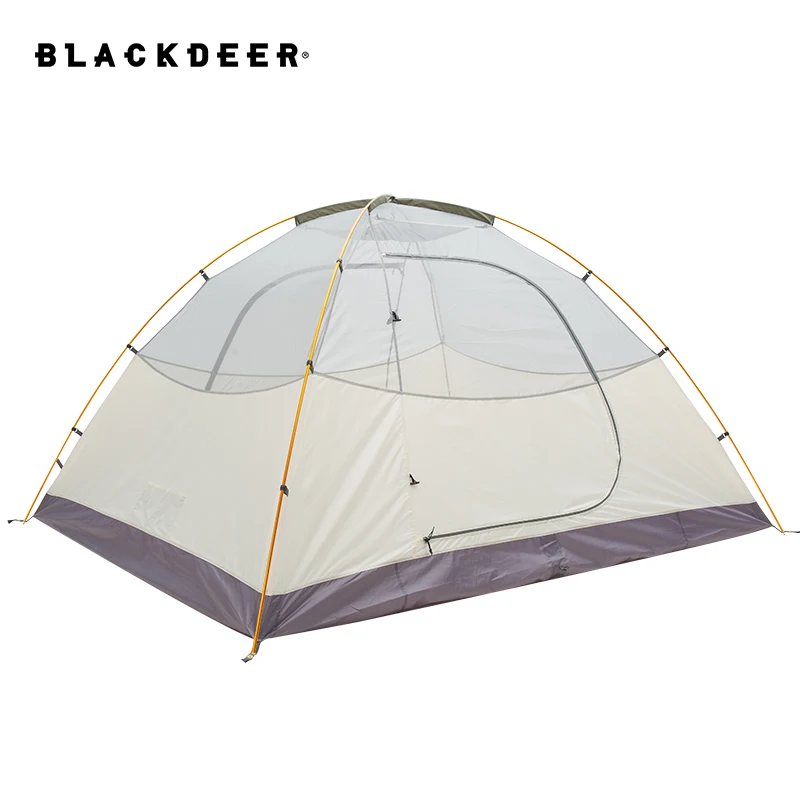 Camping Tent Blackdeer Expedition Camping Tent One Bedroom & One Living Room for 3-4 people 210D Oxford PU3000 mm Hiking Trekking Tent