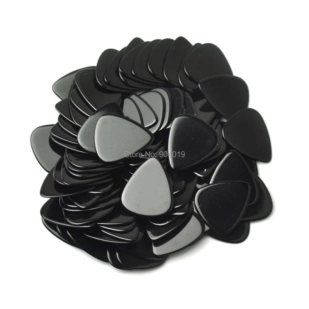 Extra Heavy 1.5mm Blank Guitar Picks Plectrums Solid Black 50pcs For Electric guitar bass guitar picks
