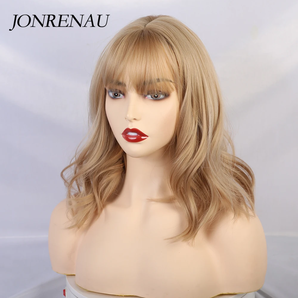 Женский парик для косплея JONRENAU длинные светлые смешанные цвета синтетические
