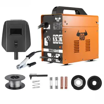 Best AC230V 50-120A AC Flux Core Wire Automatic Feed Welding Machine Inverter MIG ARC Gas Gasless Welder Machine