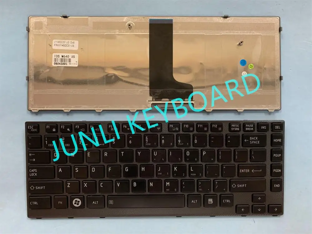 JUNLI клавиатура для Toshiba Satellite M645 M640 P745 P745-S4102 P745-S4160 V114502CS1 США черная с рамкой |