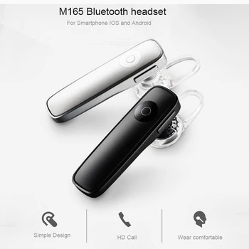 

Bluetooth M165 Business mini wireless Sports headset with micphone handsfree phone call headphone for smart phones