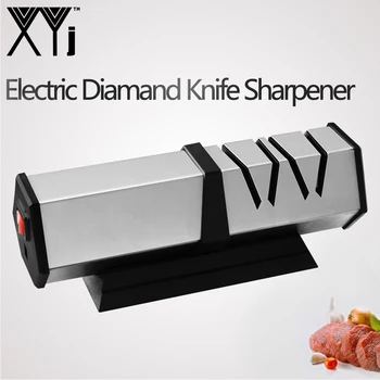 

XYj Electric Knife Sharpener Stainless Steel Kitchen Sharp Knives Sharpening System Sharpening Stone Tungsten Steel Tools