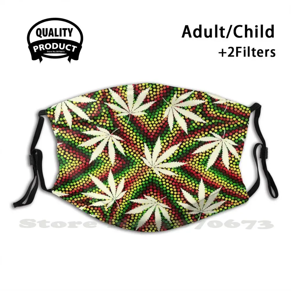 

Антипылевые фильтры Rasta для мужчин, женщин, мужчин, детей, девочек, мальчиков, подростков, маски для лица, изолированные обои, Ganja Grow, Rasta, легализующие