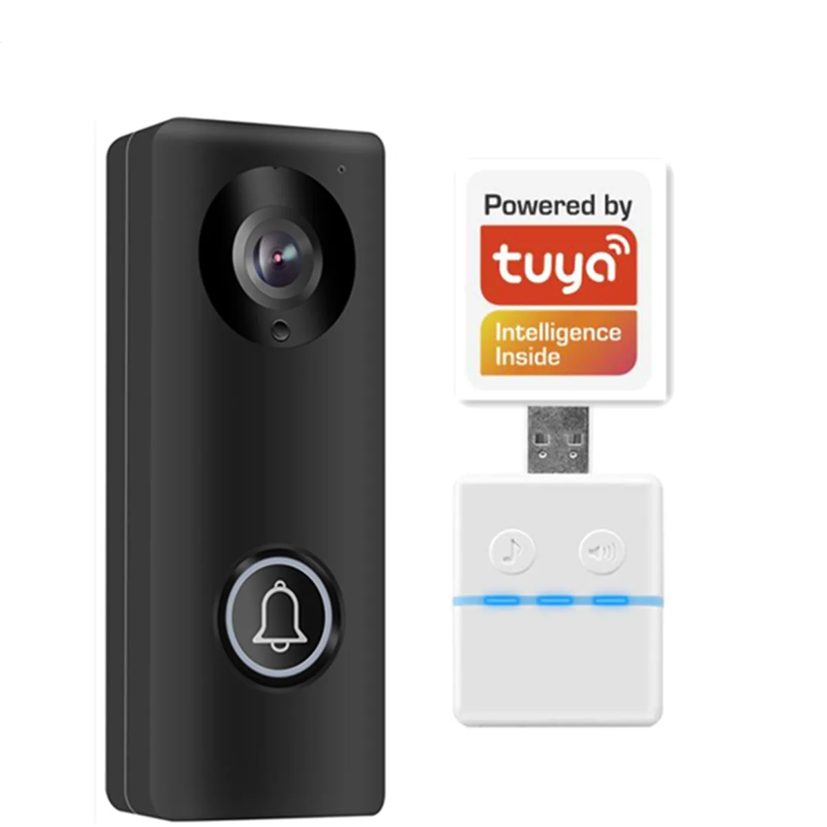 2MP 1080P Tuya Smart Life APP Wireless WIFI Doorbell Support POE Video Door Phone Intercom Visual Viewer | Безопасность и защита