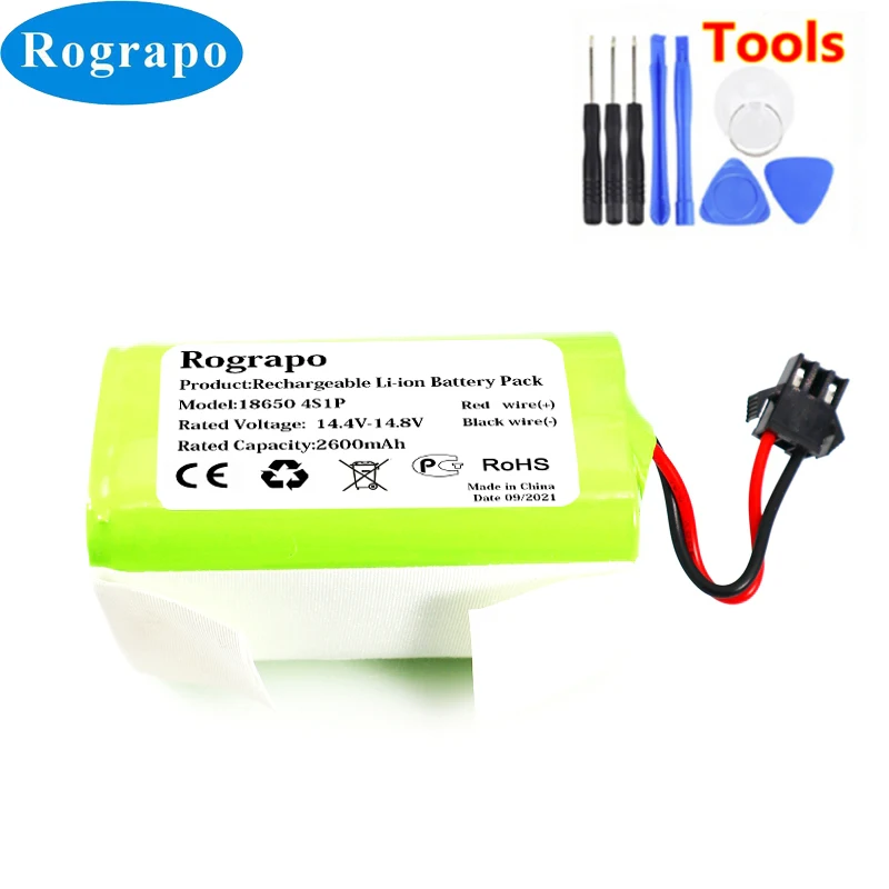 Abatinvo Batterie de rechange 14,4 V 3000 mAh RVBAT850 pour Shark Battery R75 R76 R85 S87 RV725N