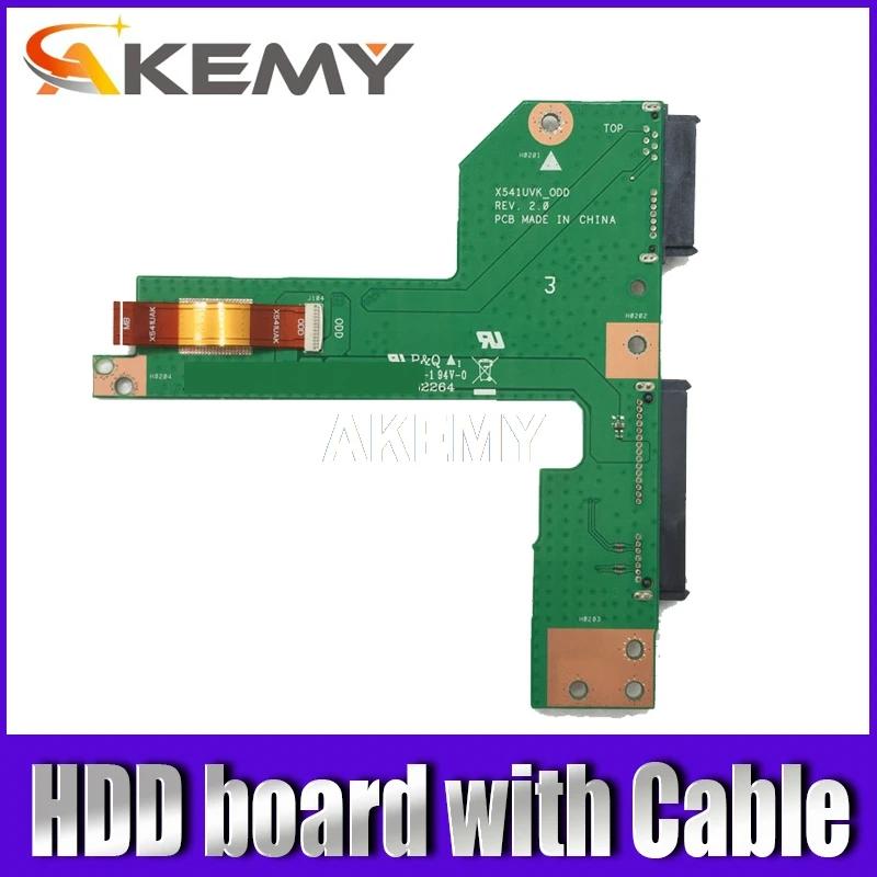 Akemy оригинал для ASUS X541U X541UA X541UAK X541UV X541UVK X541UJ F541U HDD плата соединительная линия с