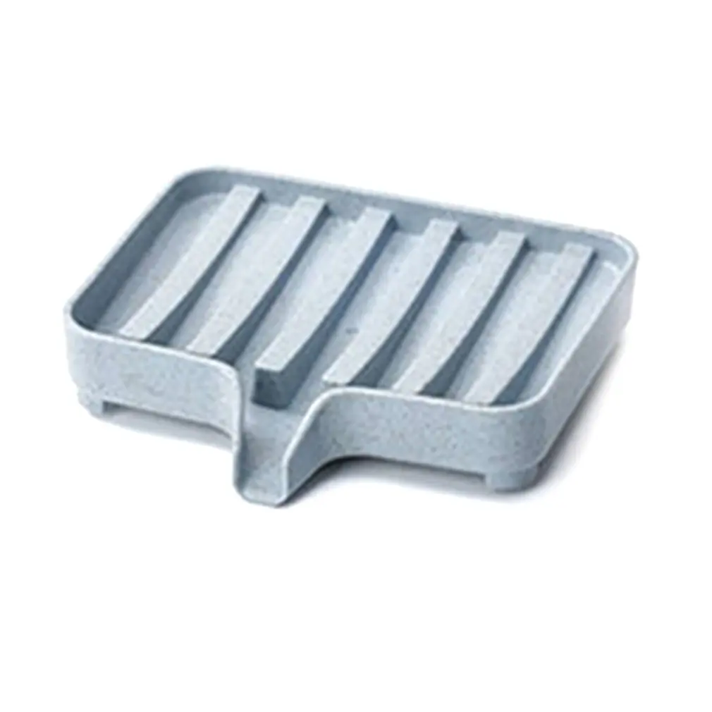 

Creative Wheat Straw Plastic Non-slip Soap Holder Draining Shelf Bathroom Soap Dish Storage Box Organizer Rack