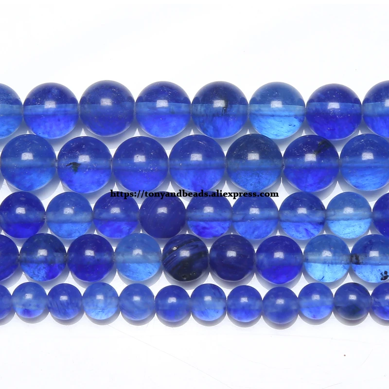 Natural Stone Blue Quartz Beads In Loose 15&quot Strand 4 6 8 10 12 MM Pick Size For Jewelry Making | Украшения и аксессуары