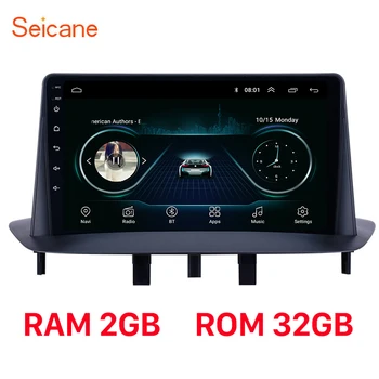

Seicane Android 8.1 9" RAM 2GB Car GPS Navigation Radio Stereo Unit Player for Renault Megane 3 2009-2013 2014 support Carplay