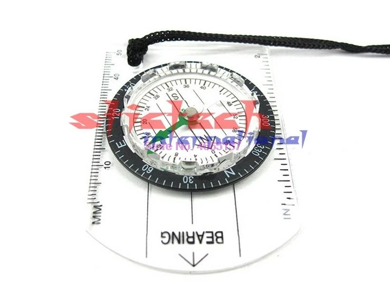 Mini Baseplate Compass Map Scale Ruler Outdoor Camping Hiking Cycling Scouts Military Compass