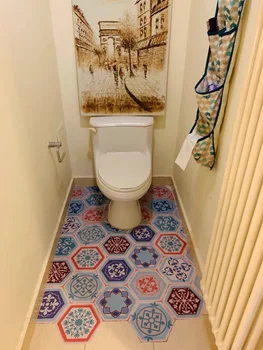

Funlife Waterproof Floor Sticker Tile Sticker,Creative Home Decor Wall Sticker,Anti-slip Mat Stickers for Bathroom Bedroom DB058
