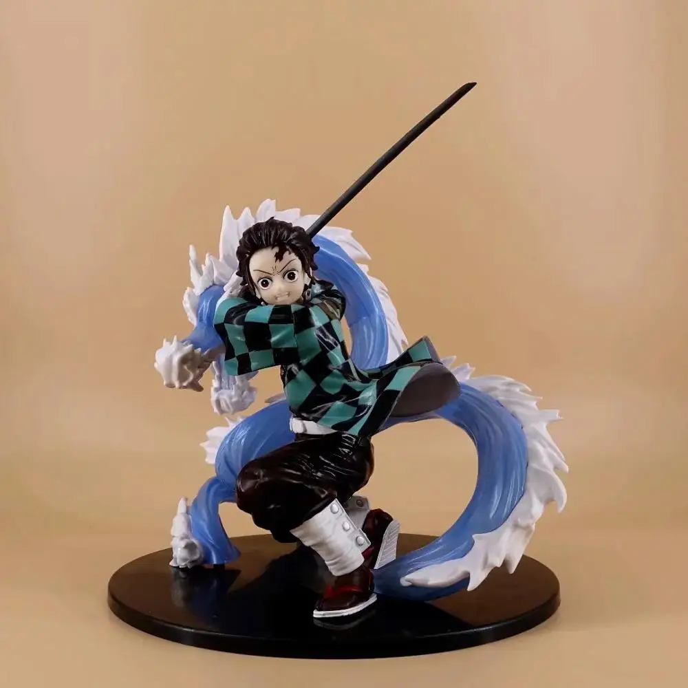 

Anime 24cm Demon Slayer: Kimetsu no Yaiba Kamado Tanjirou sei sei ru ten 1/8 scale painted PVC Action Figure Model Toys Gift