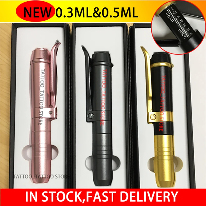 

Hyaluropen Pressure Hyaluronic Acid Pen High density metal For Anti Wrinkle Lifting Lip hyaluron gun atomizer Lip injection pen