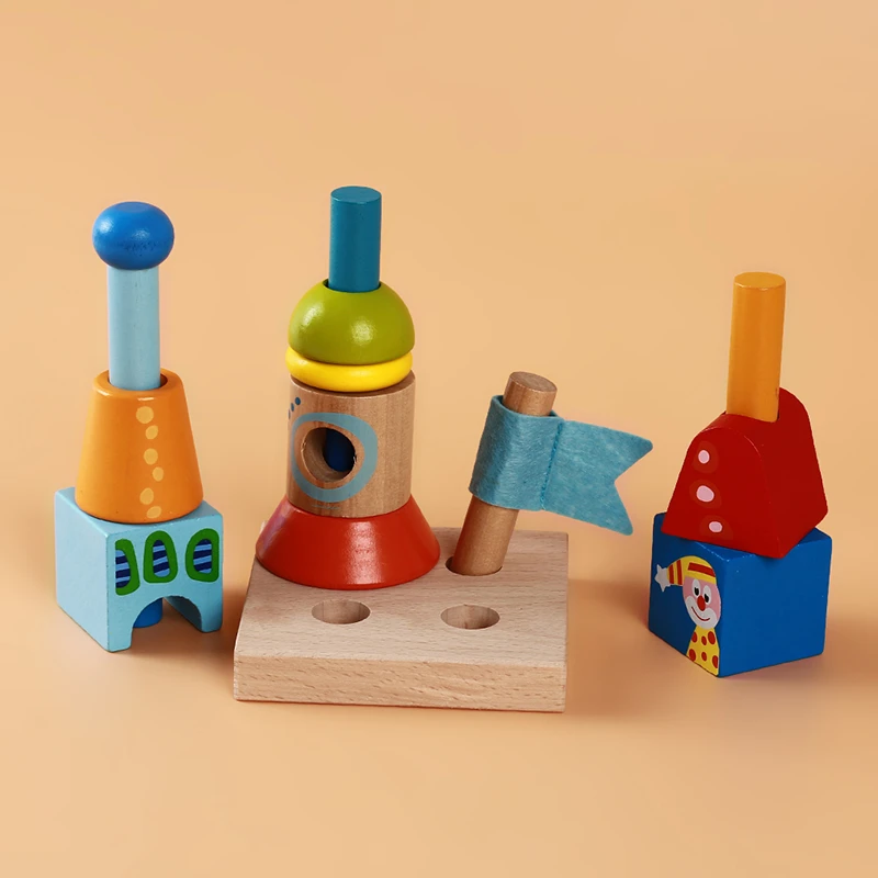 wooden building blocks for 1 year old