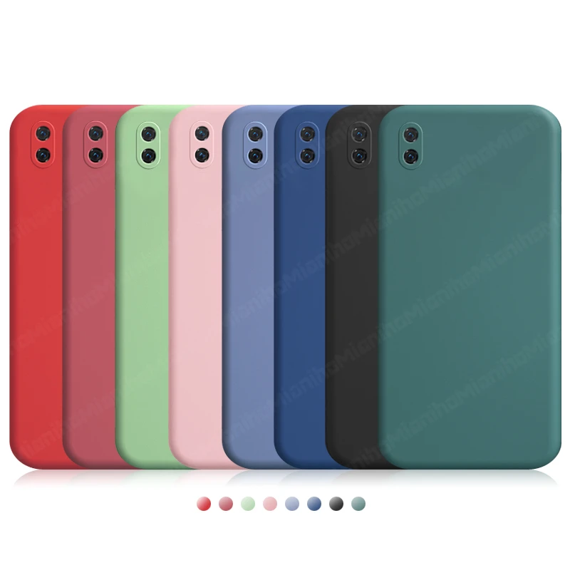 

For Xiaomi Redmi 9A Case Cover Liquid Silicone Shockproof TPU Bumper Soft Back Cover Redmi 9 A Prime Pro 9i Phone Case Redmi 9A