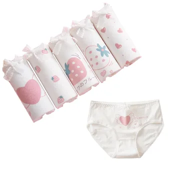 

5Pcs/lot Panties For Women Girls Cotton Underwear Briefs Comfort Intimates sexy Lingerie calcinha Underpants Lady Panty