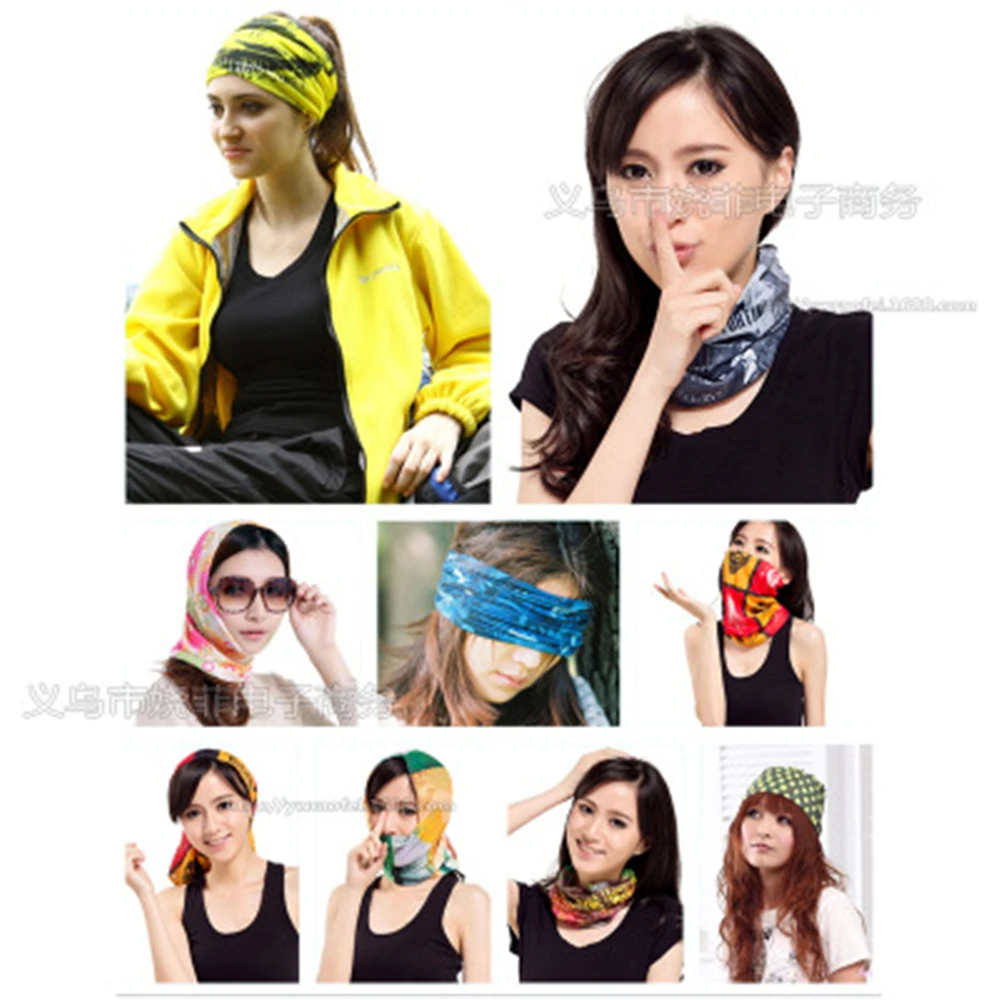 Leaf camouflage headscarf printed face towel outdoor magic headscarf versatile seamless headscarf   U201