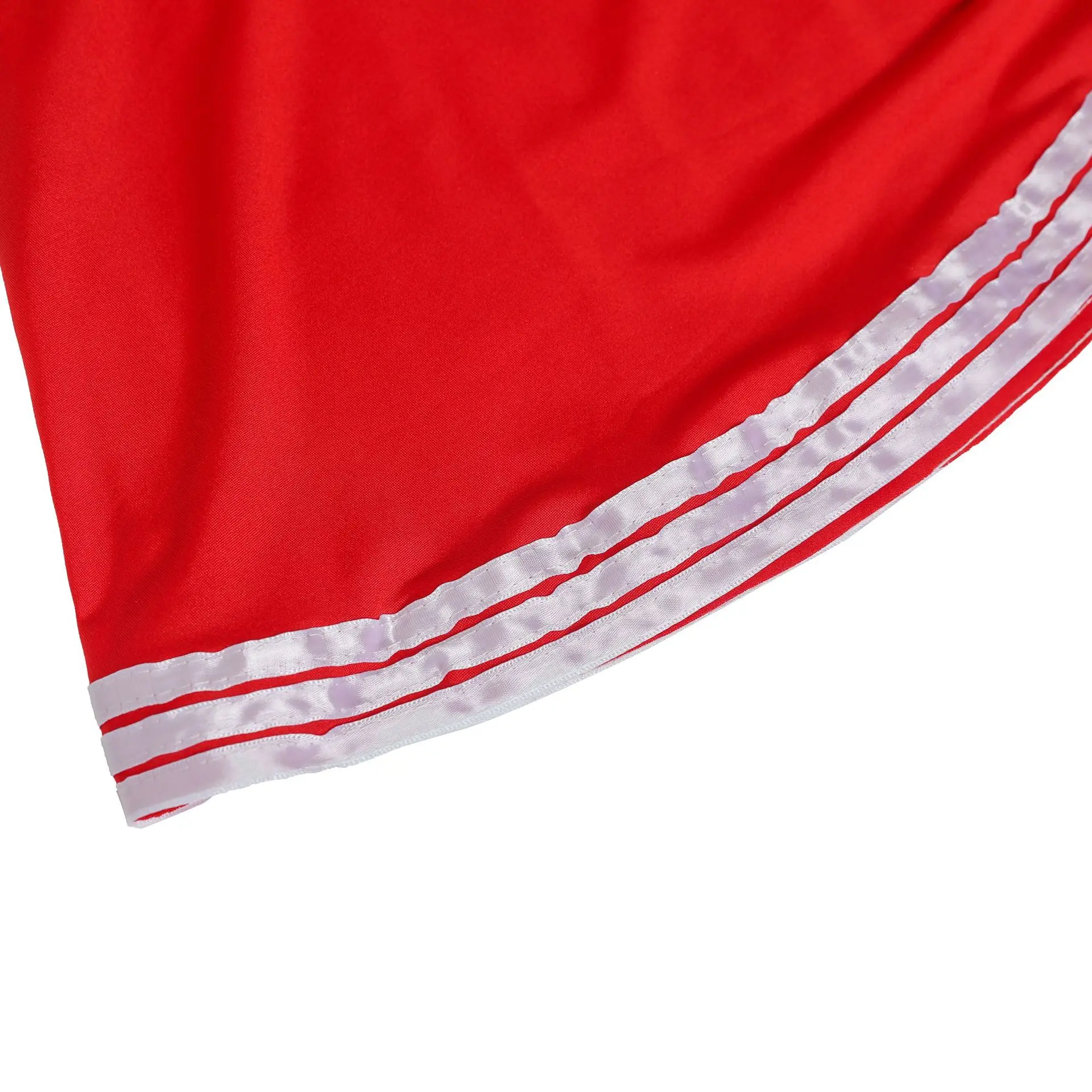 Girl Dancing Show Cheerleader Stage Performance Red Dress+Pompoms Cheerleading Costumes Adult High School Cheer Uniform