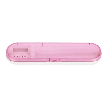 

UV Disinfection Toothbrush Applicable for Travel Family Lightweight Toothbrush Storage Compact Toothbrush Case,Pink,1Pcs