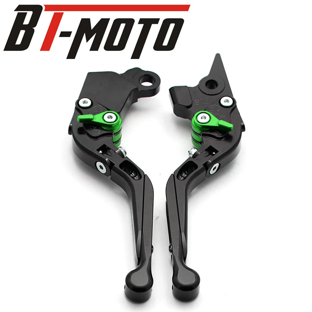 NINJA400 лазерный логотип мотоцикла CNC Алюминиевые Складные Выдвижные тормозные рычаги сцепления для kawasaki NINJA 400 - Цвет: B