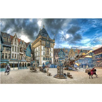 

5D DIY Diamond Painting Efteling Game castle show theme park scenery Cross Stitch Needlework Home decorations