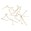 Semitree 50Pcs 0.6mm Stainless Steel Gold Color Head Pins DIY Earrings Findings for Handmade Crafts Jewelry Making 20/30mm ► Photo 3/5