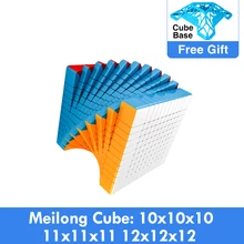 Cubo mágico sala de aula quebra-cabeça moyu meilong 10x10x10 11x11x11 12x12x12 cubing velocidade 10x10 brinquedos educativos profissionais