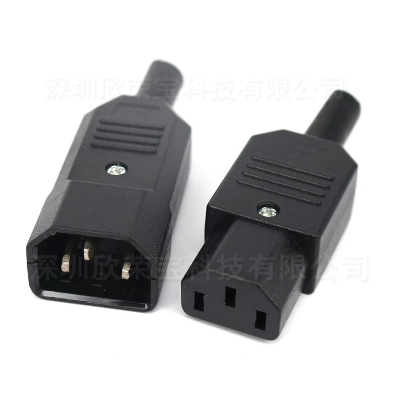 AC plug 250v10a IEC320 C13 C14 AC PDU UPS wired power outlet inline cable assemble install electrical Panel Receptacle socket power adapter power supply module power plug socket