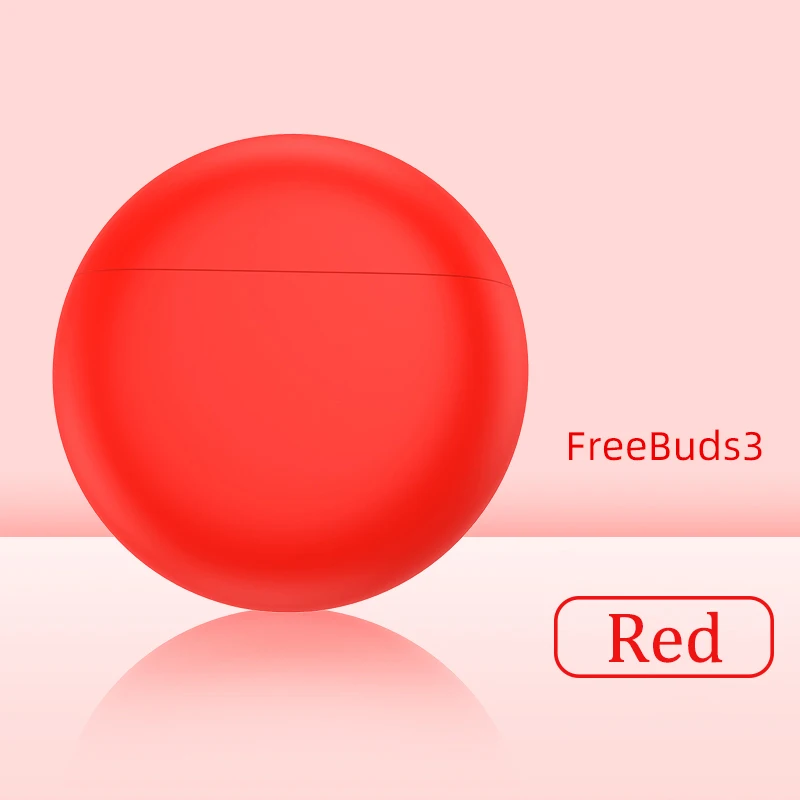 Auroras защитный чехол для HUAWEI FreeBuds 3 жидкие силиконовые беспроводные наушники аксессуары протектор для FreeBuds 3 Чехол - Цвет: Red