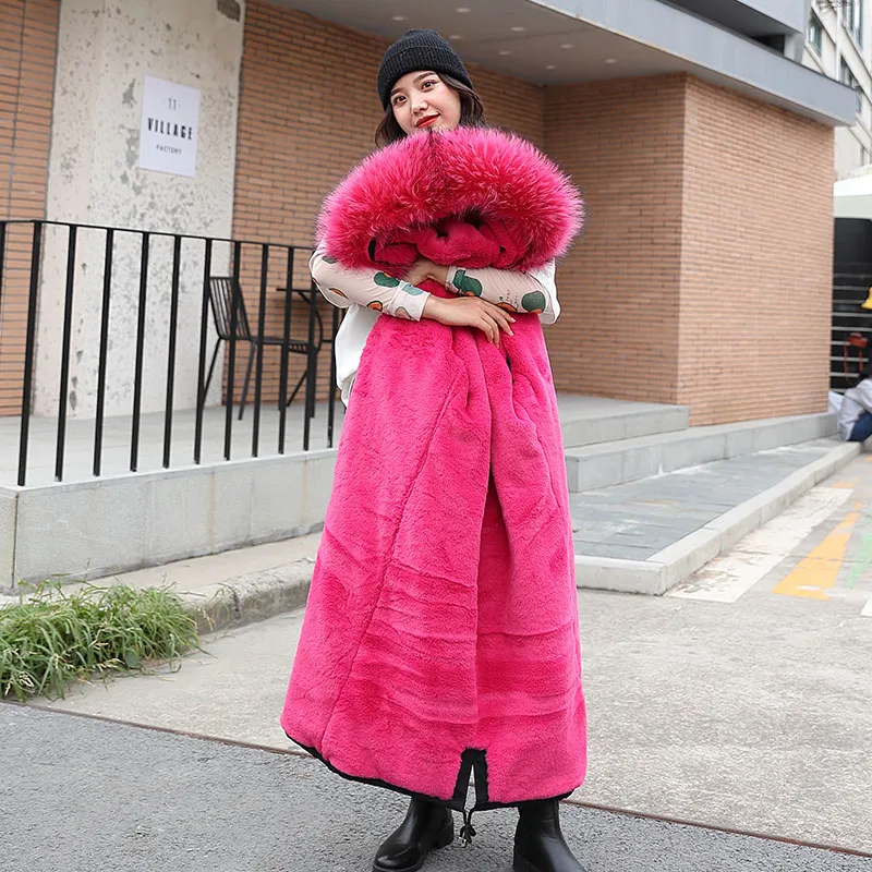 Зимние парки новые женские пальто с капюшоном с меховым воротником тонкие длинные толстые теплые зимние хлопковые пальто зимние-30 градусов куртки парки