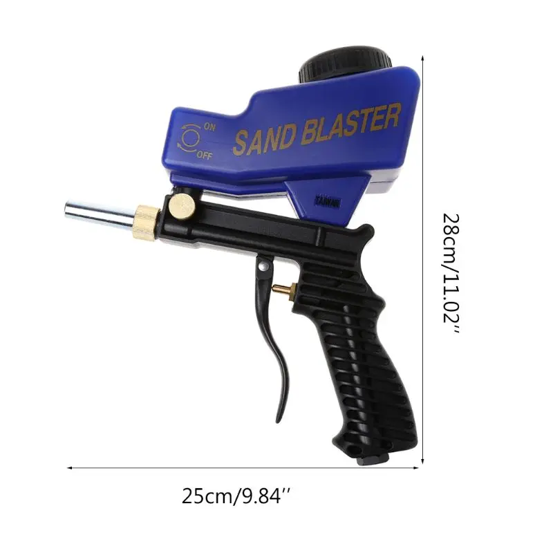 Портативный гравитационный Пескоструйный пистолет машина абразивный пневматический набор удаление пятен ржавчины взрывное устройство