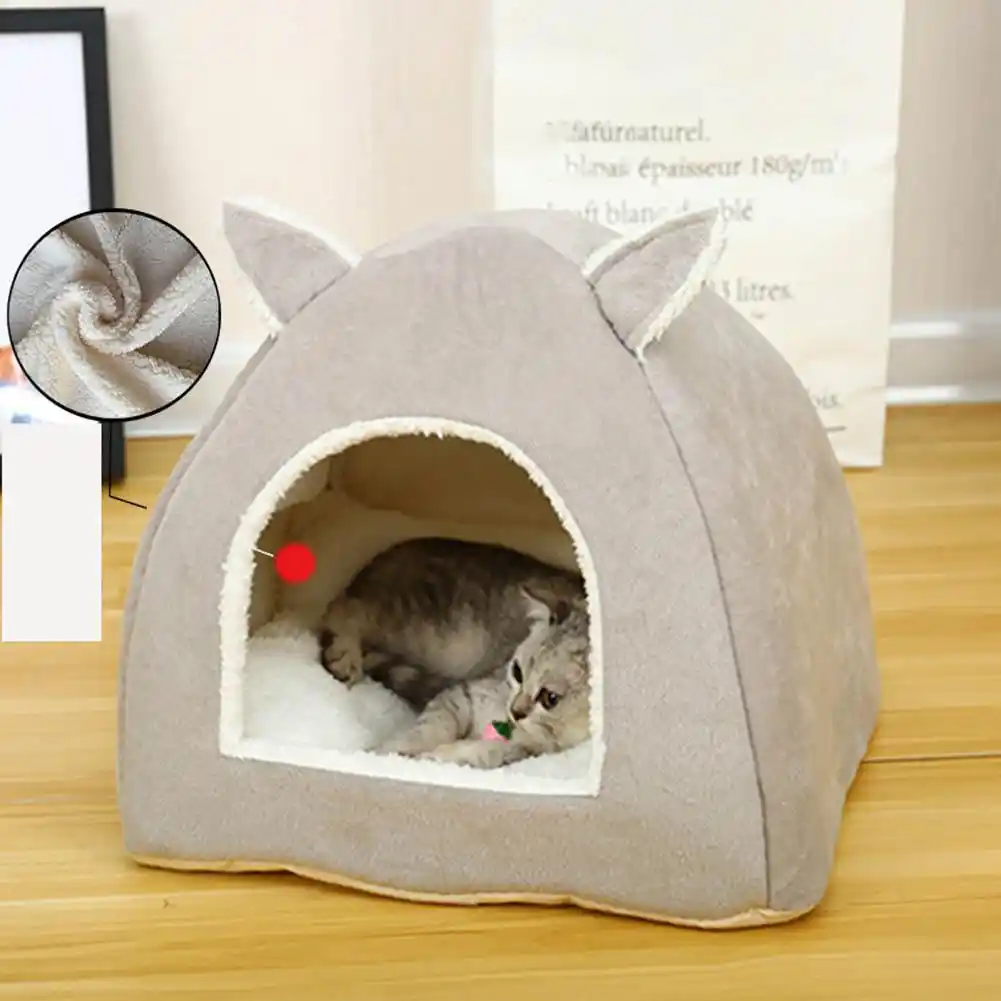 Lit Pliable Pour Chat Et Niche Tente De Couchage Auto Chauffante Pour Interieur Avec Matelas Amovible Cage Pour Chiots Aliexpress