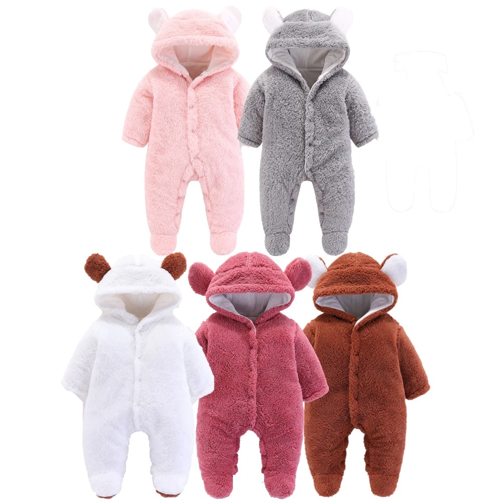 Baby fleece sleepsuits winter Clearance