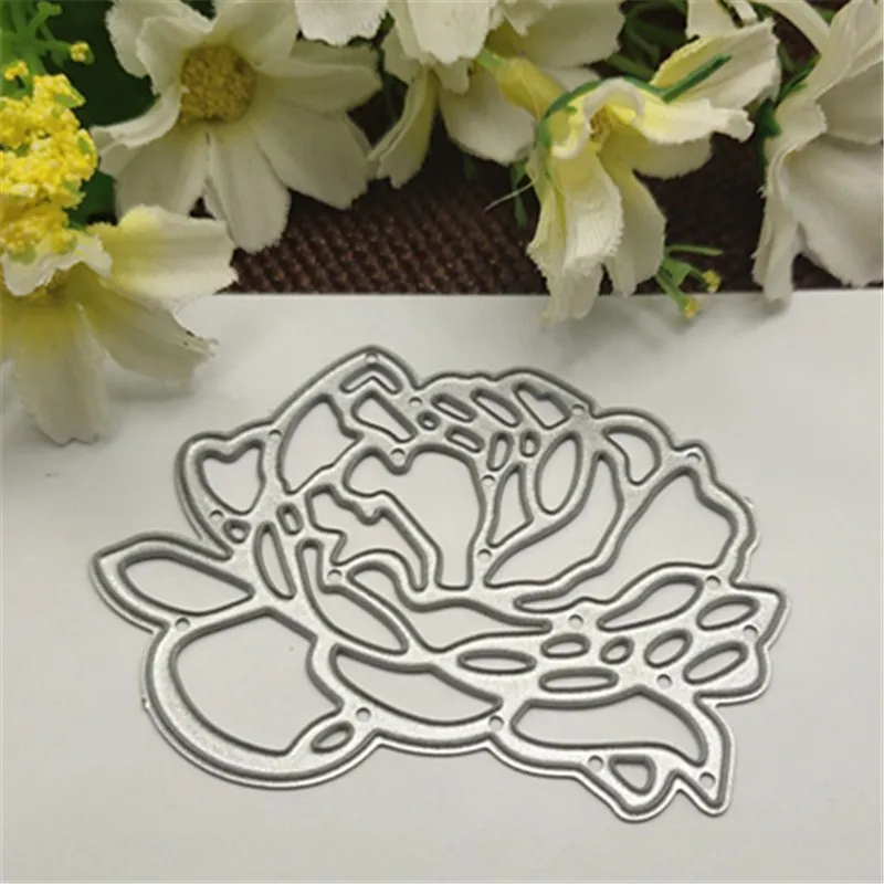Любовь цветок металлические режущие штампы трафареты для DIY скрапбукинга декоративное тиснение ручной работы высечки шаблон