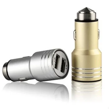 

USB car charger as safety hammer 2-port Huawei Xiaomi PD USB travel charger