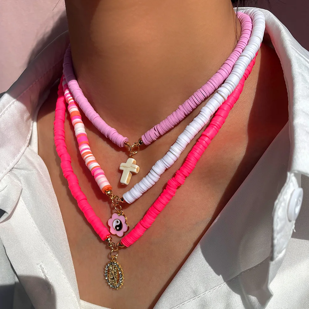 Pink Mother of Pearl Beaded Necklace – Joey J. Jewelry