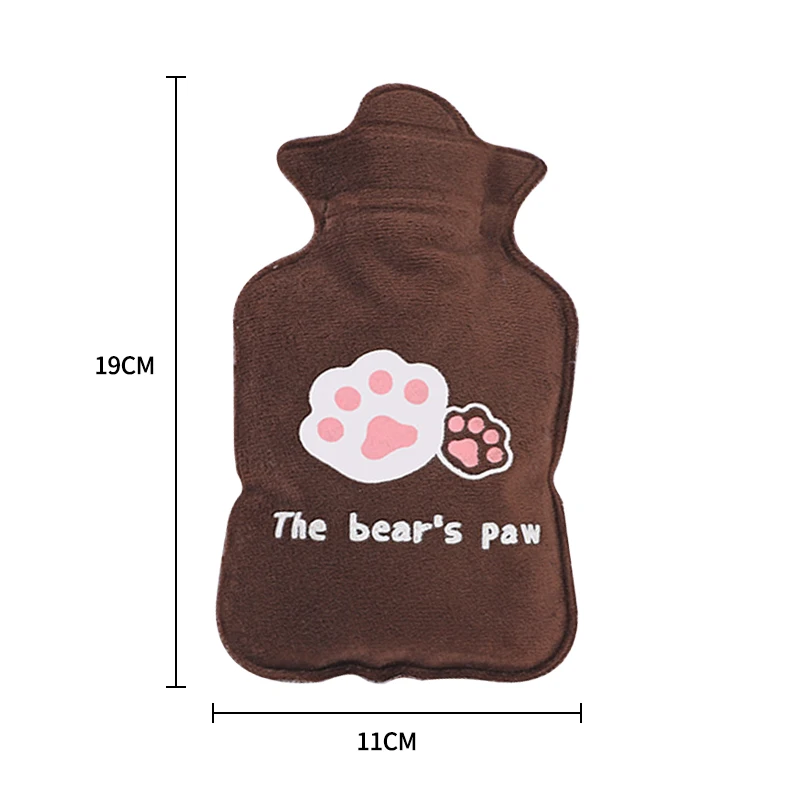 Плюшевая теплая сумка для воды не снимается мультяшная креативная грелка для рук Бутылка для горячей воды - Цвет: 7