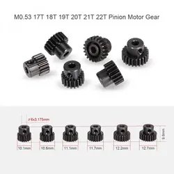 RC части гонки M0.53 17T 18T 19T 20T 21T 22T Металлическая зубчатая шестерня для 1/10 RC автомобиля грузовика