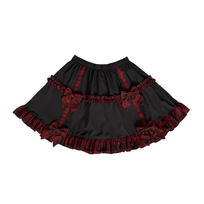 New Vintage Harajuku Skirts Little Devil Red Plaid Bowknot Stitching Fashion Sweet Girl Punk High Waist Mini Kawaii Short Skirts Skirts Aliexpress