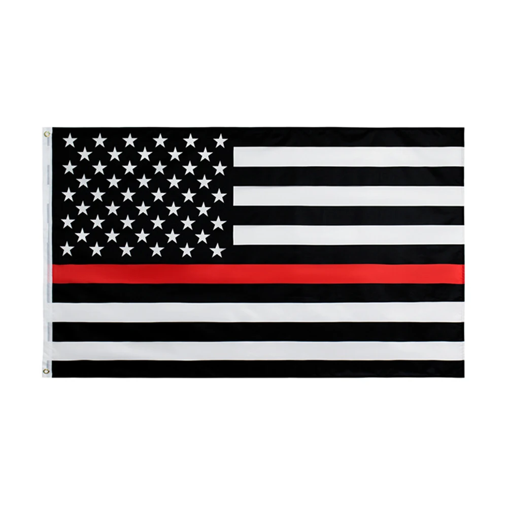 Thin Blue Line USA Flag Brass Grommets Bright Color UV Fade Resistant American Police Honoring Law Enforcement Officers | Дом и сад